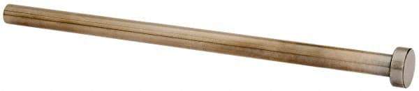 Gibraltar - 8mm Pin Diam, 14mm Head Diam x 5mm Head Height, 160mm OAL, Straight Ejector Pin - Steel, 155mm Pin Length - Exact Tool & Supply