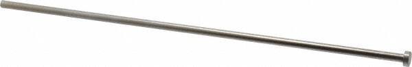 Gibraltar - 8mm Pin Diam, 14mm Head Diam x 5mm Head Height, 400mm OAL, Straight Ejector Pin - Steel, 395mm Pin Length - Exact Tool & Supply