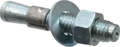 Red Head - 1/2" Diam, 1/2-13, 2-3/4" OAL, Grade 3, Wedge Expansion Concrete Anchor - Steel, Zinc Plated, 1-1/4" Thread Length, Tie Wire Head, 1/2" Drill - Exact Tool & Supply