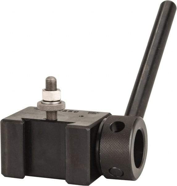 Aloris - Series AXA, #5C 5C Collet Tool Post Holder - 12" & Under Lathe Swing, 1-7/8" OAH, 15/16" Centerline Height - Exact Tool & Supply