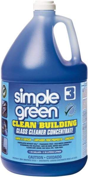 Simple Green - 1 Gal Bottle Unscented Glass Cleaner - Concentrated, Use on Glass Surfaces - Exact Tool & Supply
