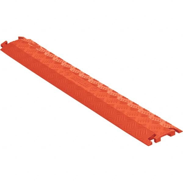 Checkers - On Floor Cable Covers Cover Material: Polyurethane Number of Channels: 1-1/2 - Exact Tool & Supply