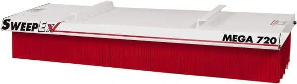 Sweepex - 12" Long x 72" Wide Sweeper Accessory - Stiff Polypropylene Bristles - Exact Tool & Supply