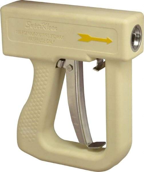 SuperKlean - Insulated, Stainless Steel DuraFlow Spray Nozzle for 1/2" Pipe - White, 1/2 NPT - Exact Tool & Supply