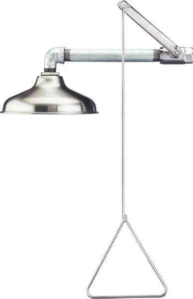 PRO-SAFE - Plumbed Drench Showers Mount: Horizontal Shower Head Material: Stainless Steel - Exact Tool & Supply