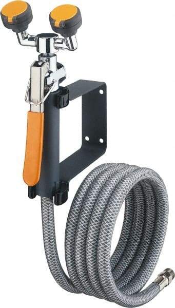 PRO-SAFE - Plumbed Drench Hoses Mount: Wall Style: Dual Spray Head - Exact Tool & Supply