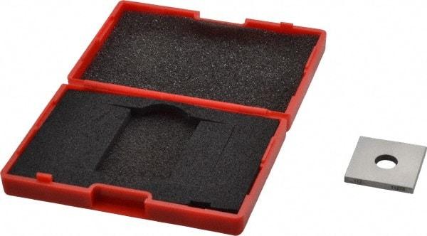 Value Collection - 0.112" Square Steel Gage Block - Accuracy Grade 0, Includes NIST Traceability Certification - Exact Tool & Supply