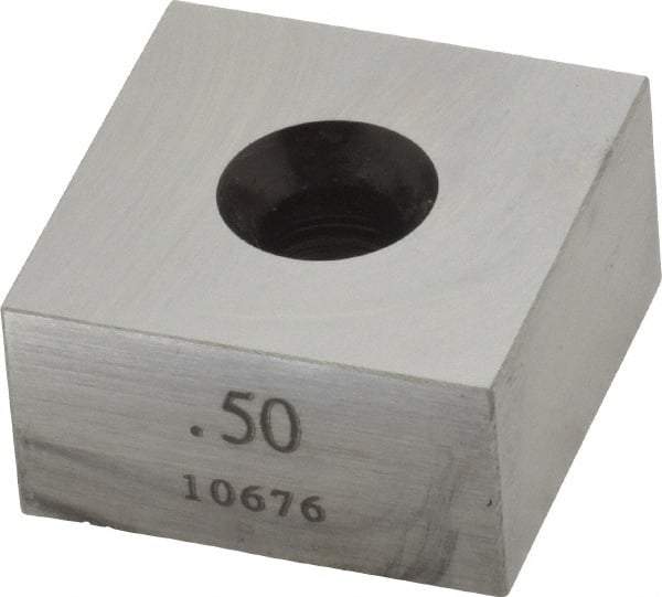 Value Collection - 0.5" Square Steel Gage Block - Accuracy Grade 0, Includes NIST Traceability Certification - Exact Tool & Supply