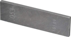 Value Collection - 0.053" Rectangular Steel Gage Block - Accuracy Grade 0 - Exact Tool & Supply