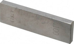Value Collection - 0.1" Rectangular Steel Gage Block - Accuracy Grade 0, Includes NIST Traceability Certification - Exact Tool & Supply