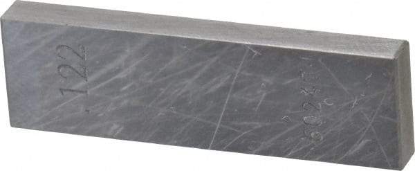 Value Collection - 0.122" Rectangular Steel Gage Block - Accuracy Grade 0, Includes NIST Traceability Certification - Exact Tool & Supply