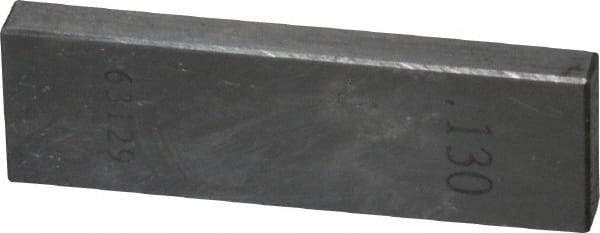 Value Collection - 0.13" Rectangular Steel Gage Block - Accuracy Grade 0, Includes NIST Traceability Certification - Exact Tool & Supply