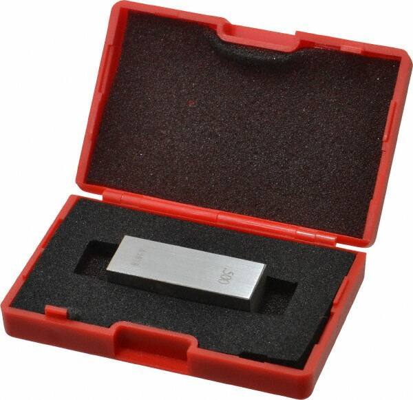 Value Collection - 0.5" Rectangular Steel Gage Block - Accuracy Grade 0, Includes NIST Traceability Certification - Exact Tool & Supply