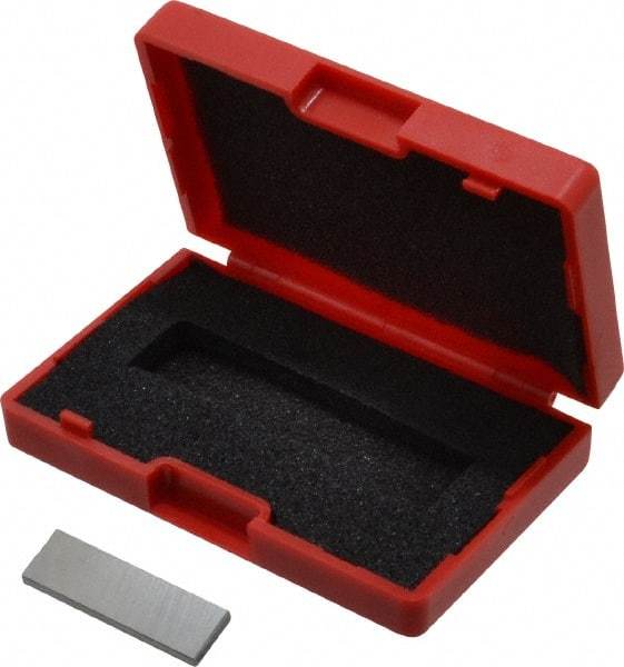 Value Collection - 0.1007" Rectangular Steel Gage Block - Accuracy Grade AS-1, Includes NIST Traceability Certification - Exact Tool & Supply