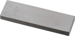 Value Collection - 0.106" Rectangular Steel Gage Block - Accuracy Grade AS-1, Includes NIST Traceability Certification - Exact Tool & Supply