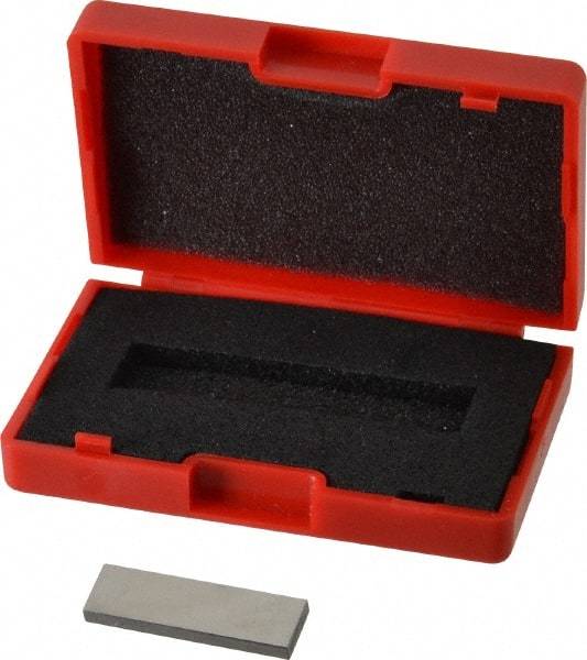 Value Collection - 0.107" Rectangular Steel Gage Block - Accuracy Grade AS-1, Includes NIST Traceability Certification - Exact Tool & Supply