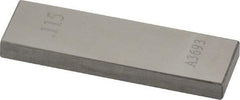Value Collection - 0.115" Rectangular Steel Gage Block - Accuracy Grade AS-1, Includes NIST Traceability Certification - Exact Tool & Supply