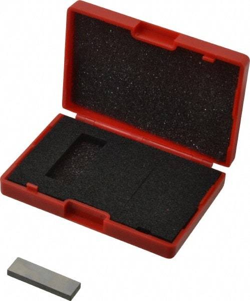 Value Collection - 0.122" Rectangular Steel Gage Block - Accuracy Grade AS-1, Includes NIST Traceability Certification - Exact Tool & Supply