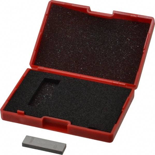 Value Collection - 0.129" Rectangular Steel Gage Block - Accuracy Grade AS-1, Includes NIST Traceability Certification - Exact Tool & Supply