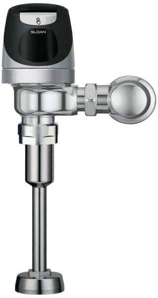 Sloan Valve Co. - 3/4" Spud Coupling, 3/4" Pipe, Urinal Automatic Flush Valve - Single Flush, 1 Gal per Flush, Metal Cover, Powered by Solar Battery Backup - Exact Tool & Supply
