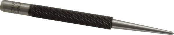 Starrett - 5/64" Center Punch - 4" OAL, Steel - Exact Tool & Supply