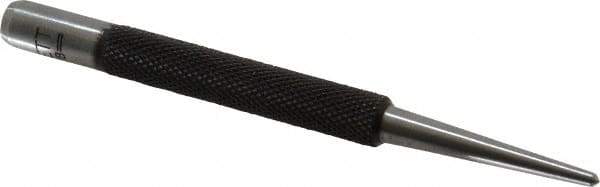 Starrett - 3/32" Center Punch - 4" OAL, Steel - Exact Tool & Supply