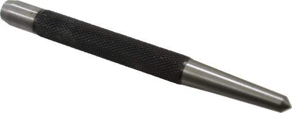 Starrett - 1/4" Center Punch - 5" OAL, Steel - Exact Tool & Supply