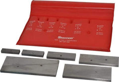 Starrett - 3/8 to 2-1/4 Inch Adjustable Parallel Set - 1-3/4 to 5-1/16 Inch Long, 9/32 Inch Thick, Includes Case, 6 Pieces - Exact Tool & Supply