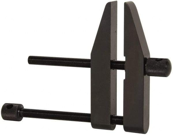 Starrett - 3-1/2" Max Capacity, 5" Jaw Length, Parallel Clamp - Hardened Steel, 2-1/4" Reach - Exact Tool & Supply