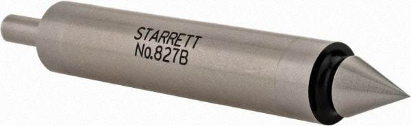 Starrett - 0.2" Head Diam, 1/2" Shank, Double End, Mechanical Edge Finder - Conical and Cylindrical Contact - Exact Tool & Supply