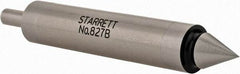 Starrett - 0.2" Head Diam, 1/2" Shank, Double End, Mechanical Edge Finder - Conical and Cylindrical Contact - Exact Tool & Supply