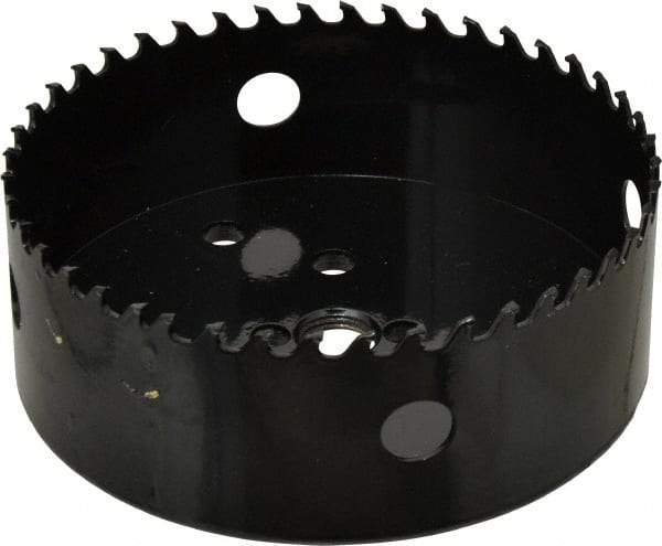 Starrett - 4-3/4" Diam, 1-5/8" Cutting Depth, Hole Saw - Carbide-Tipped Saw, Toothed Edge - Exact Tool & Supply