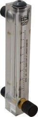 King - 1/2" M Port Block Style, Panel Mount Flowmeter - 125 Max psi, 8.2 SCFM, Acrylic - Exact Tool & Supply