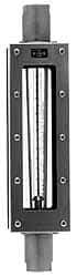 King - 1" NPT Port Glass Tube/Stainless Case Flowmeter - 200 Max psi, 21.6 GPM, 100 SCFM, 304 Stainless Steel - Exact Tool & Supply