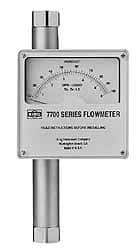 King - 1" Flange Port Stainless Steel Flowmeter - 1500 Max psi, 16.5 GPM, 316 Stainless Steel - Exact Tool & Supply