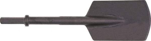 Ingersoll-Rand - 5-1/2" Head Width, 16" OAL, 0.7" Shank Diam, Spade Chisel - Hex Drive, Hex Shank, Steel - Exact Tool & Supply