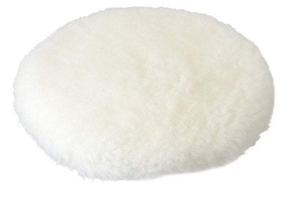 3M - 7" Diam Wool Bonnet Pad - 15/16" Pile, Hook & Loop Attachment - Exact Tool & Supply