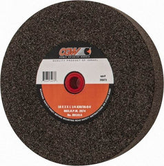 Camel Grinding Wheels - 36 Grit Aluminum Oxide Bench & Pedestal Grinding Wheel - 10" Diam x 1-1/4" Hole x 2" Thick, O Hardness, Very Coarse Grade , Bond - Exact Tool & Supply