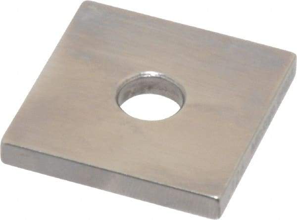 Mitutoyo - 0.126" Square Steel Gage Block - Accuracy Grade 0, Includes Certificate of Inspection - Exact Tool & Supply