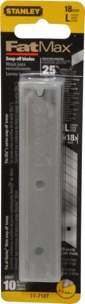 Stanley - 10 Piece Steel Snap Blade - 4-1/4" OAL - Exact Tool & Supply