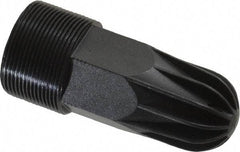 Guardair - Blow Gun Safety Rubber - 1/4 NPT, 1-3/4" Hose Length, Zinc - Exact Tool & Supply