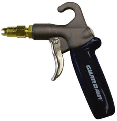 Guardair - 120 Max psi High Volume Safety Nozzle High Volume Safety Air Gun - 1/4 NPT Inlet, Brass - Exact Tool & Supply