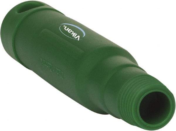 Vikan - 6-1/2 x 1-5/32" Polypropylene Squeegee Handle - European Threaded Connection, Green - Exact Tool & Supply