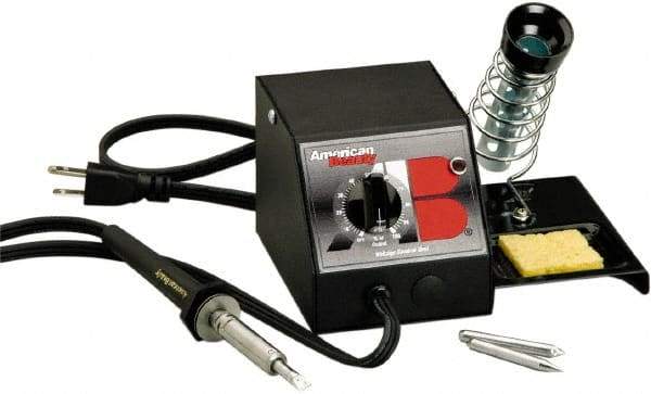 American Beauty - 110/120 Volt, 20 to 60 Watt, Analog Soldering Station - Includes Stand - Exact Tool & Supply
