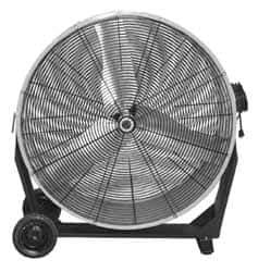 Airmaster - 30" Blade, Direct Drive, 1/2 hp, 5,670, 4,590 CFM, Man Cooler - 115 Volts, 2 Speed, Single Phase - Exact Tool & Supply