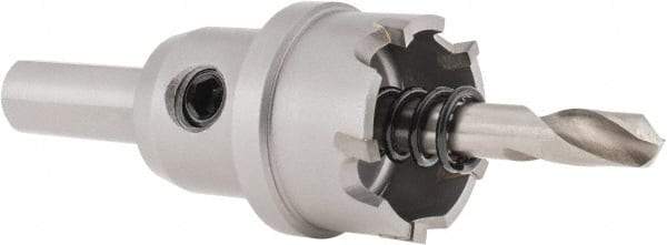 Hougen - 1" Diam, 1/8" Cutting Depth, Hole Saw - Carbide-Tipped Saw, Toothed Edge - Exact Tool & Supply