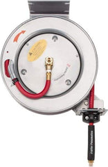 PRO-SOURCE - 25' Spring Retractable Hose Reel - 300 psi, Hose Included - Exact Tool & Supply
