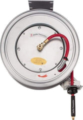 PRO-SOURCE - 50' Spring Retractable Hose Reel - 300 psi, Hose Included - Exact Tool & Supply