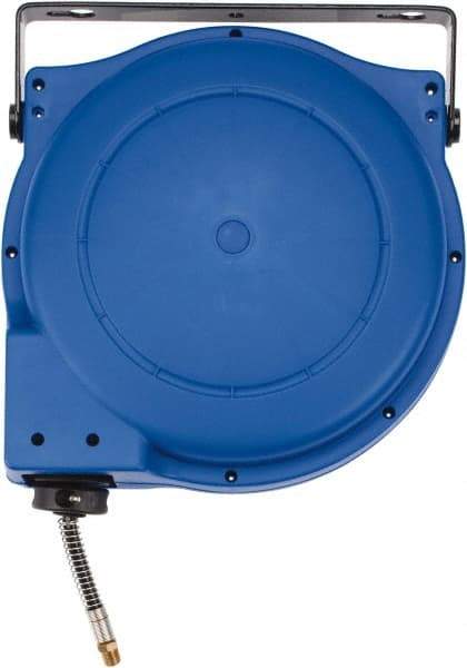 PRO-SOURCE - 33' Spring Retractable Hose Reel - 180 psi, Hose Included - Exact Tool & Supply