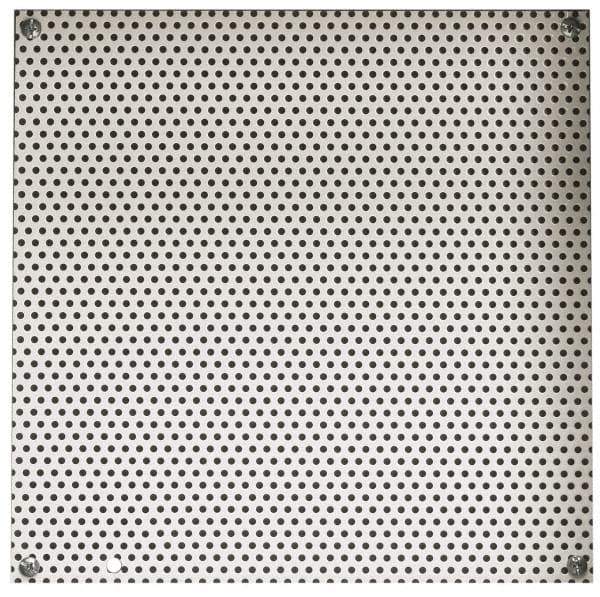 Cooper B-Line - 14-1/2" OAW x 17" OAH Powder Coat Finish Electrical Enclosure Perforated Panel - 20" x 16" Box, 16 Gauge Steel, Use with 20166-1/20168-1 - Exact Tool & Supply